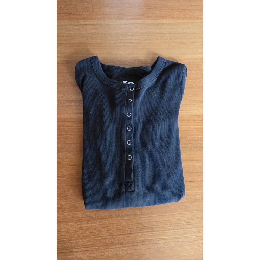 SO Goods For Life Women's Black Long Sleeve Top